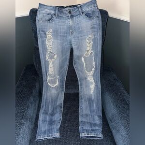 Guess Light Blue power Curvy Mid Denim Jeans